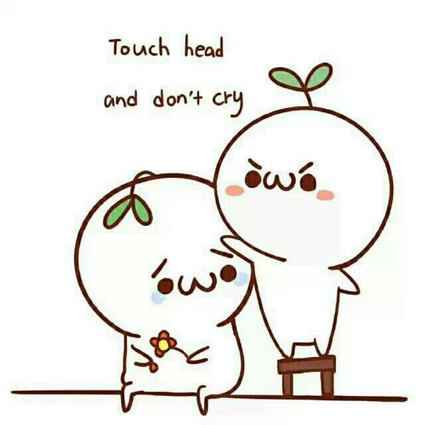 Touch head and don't cry