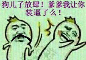 耳光：狗儿子放肆！爹爹让你装逼了么！