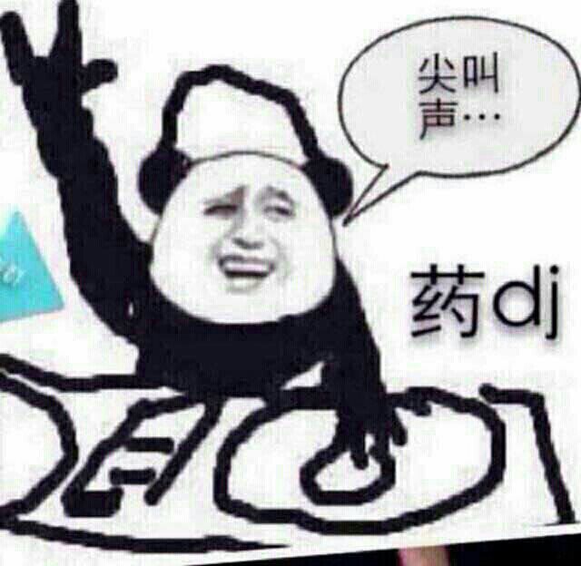 打碟：尖叫声。。。药DJ