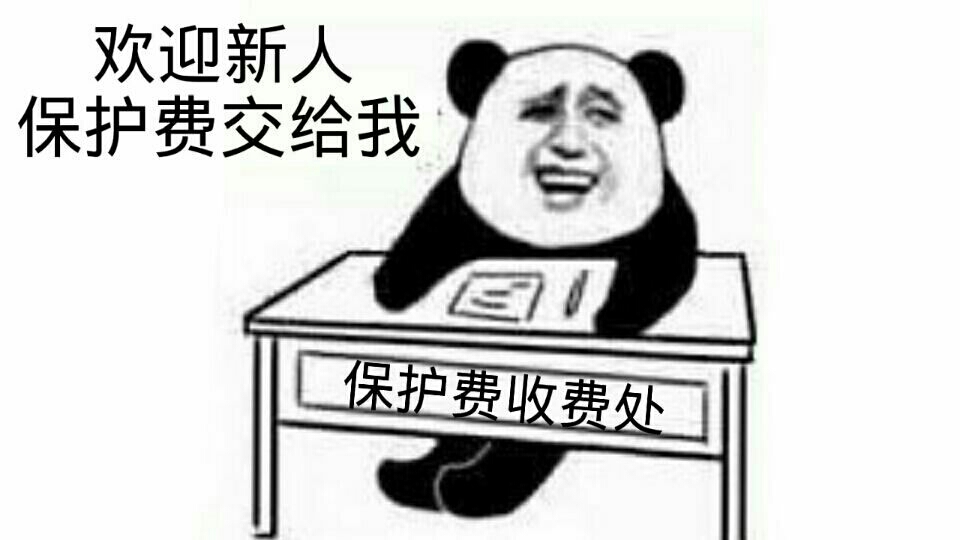 保护费收费处：欢迎新人，保护费交给我