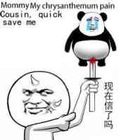 现在信了吗？ Momeny My chrsanthemum pain,Cousin,quick save me