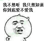 我不想听，我只想知道你到底爱不爱我