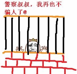 关在牢里：警察叔叔我再也不骗人了