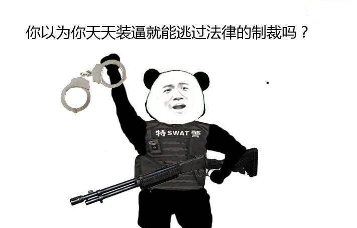 你以为你天天装逼就能逃得过法律的制裁吗