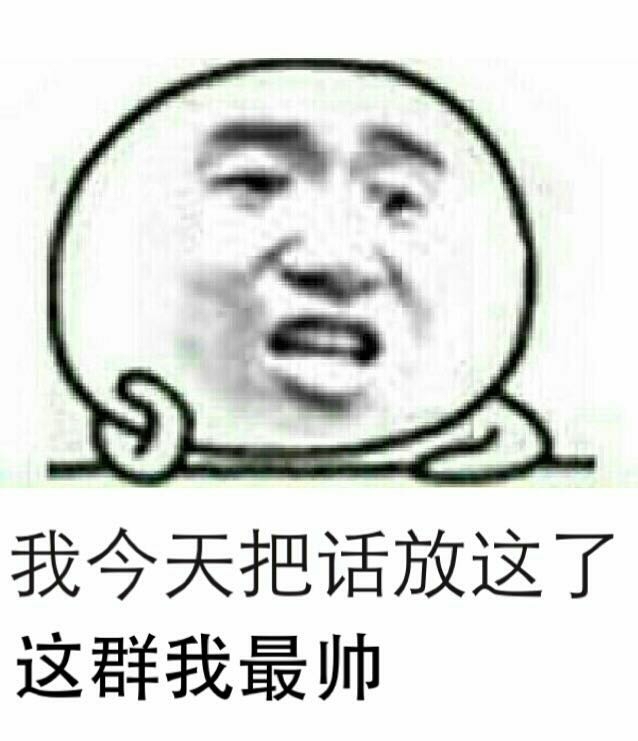 我今天把话放这儿了，这群我最帅