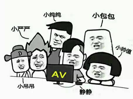 小吊吊，小纯纯，小包包，小帅值，小严严，静静一起坐在电脑前面看AV