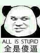 全是傻逼（All is stupid）