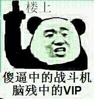 傻逼中的战斗机，脑残中的VIP