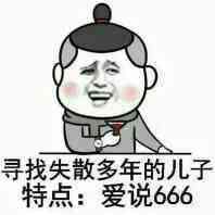 寻找失散多年的儿子，特点：爱说666