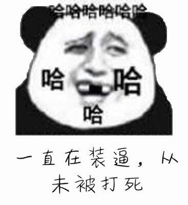 一起在装逼，从未被打死（哈哈哈哈哈哈哈哈）