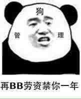 再BB劳资禁你一年（狗管理）