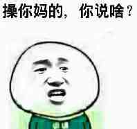 操你妈的，你说啥