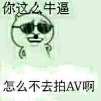 你这么牛逼，怎么不去拍AV啊