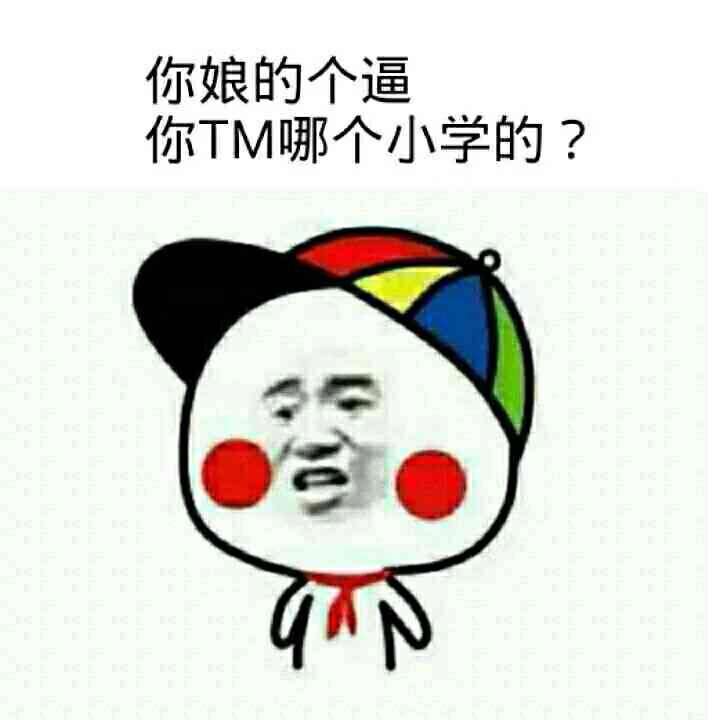 你娘的个逼，你TM哪个小学的？