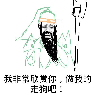 我非常欣赏你，做我的走狗吧！