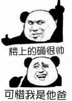 楼上的确很帅，可惜我是他爸