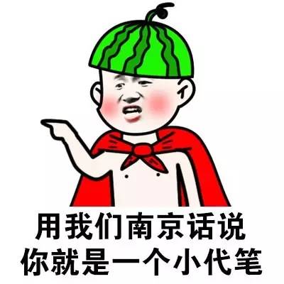 用我们南京话说你就是一个小代笔（方言系列）