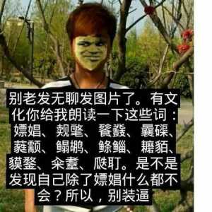 别老发无聊图片了，有文化给我朗读一下这些词？