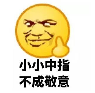 小小中指，不成敬意