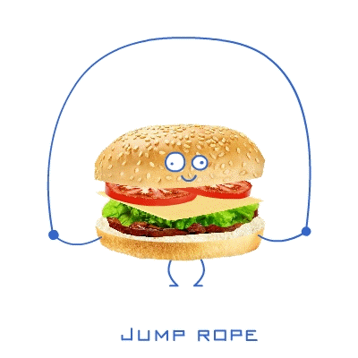 jump rope（汉堡跳绳）