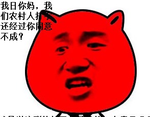 我日你妈，我们农村人还经过你同意不成？