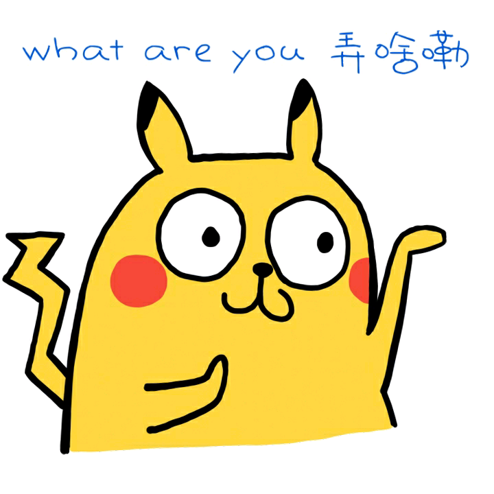 what are you 弄啥嘞（皮卡丘）