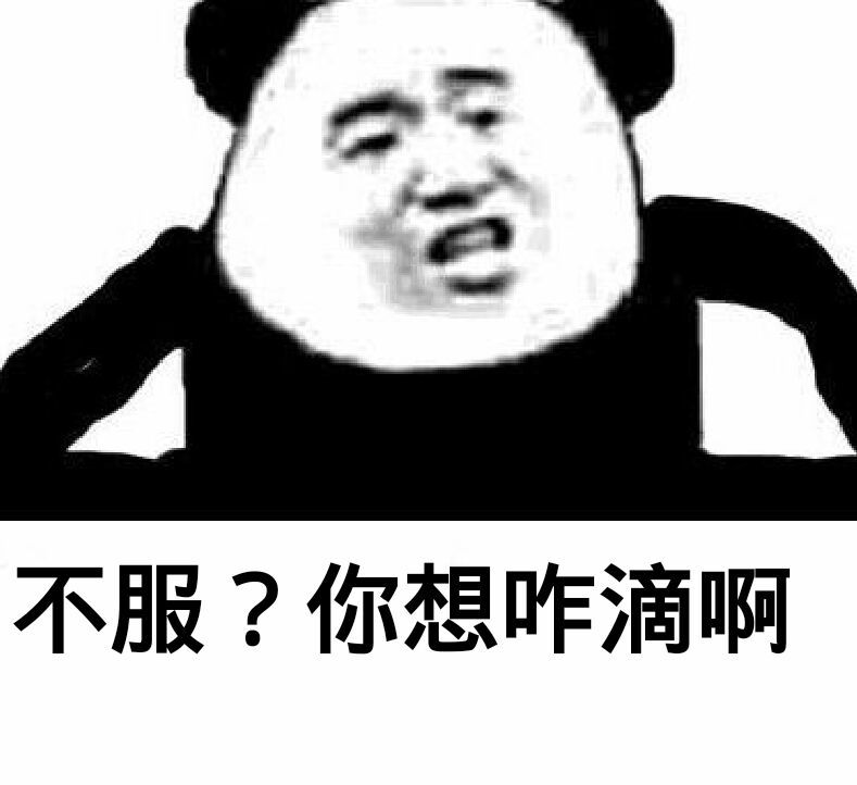 不服？你想咋滴啊！