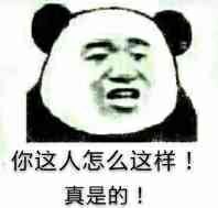 你这人怎么这样！真是的！