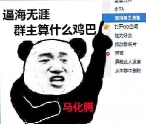 逼海无边 群主算什么鸡巴