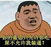 你的意思只允许你吃屎不允许我装逼？