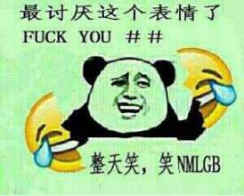 最讨厌你这个表情了（Fuck you），整天笑，笑NMLGB