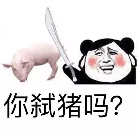 你打弑猪吗？