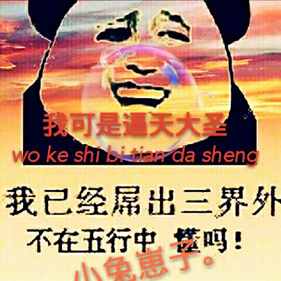 我已经屌出三界外，不在五行中了，懂吗！