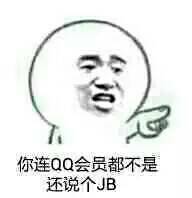 你连QQ会员都不是，还说个J8