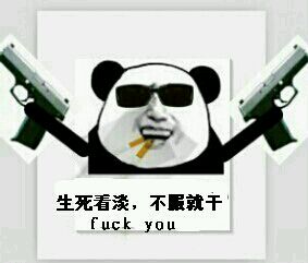 生死看淡，不服就干（fuck you ）