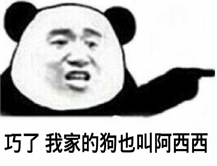 巧了，我家的狗也叫阿西西