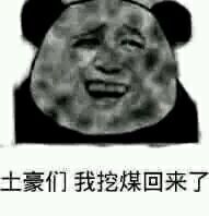 土豪们，我挖煤回来 了