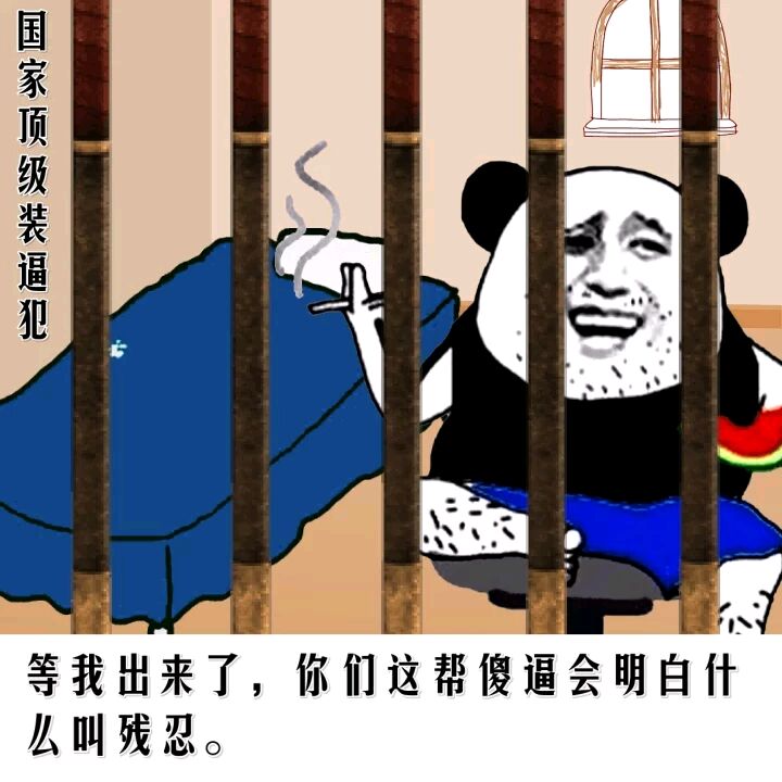 国家顶级装逼犯，等我出来了，你们这帮傻逼会明白什么叫残忍！