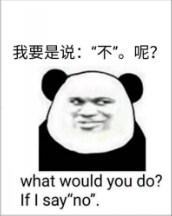 我要是说：不呢？（what would you do ? if i say no）