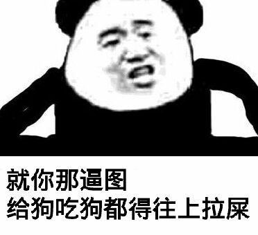 就你那逼图，给狗吃狗都得往上拉屎！