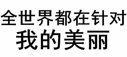 全世界都在针对我的美丽