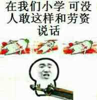 在我们小学，可没人敢这样和劳资说话！