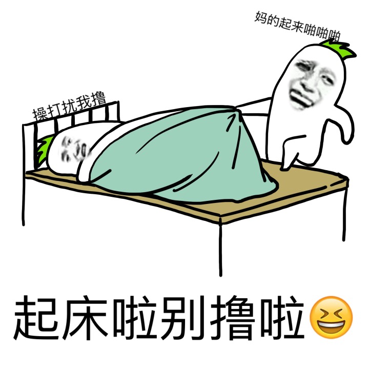 操打扰我撸，妈的起来啪啪啪（起床啦别撸啦）