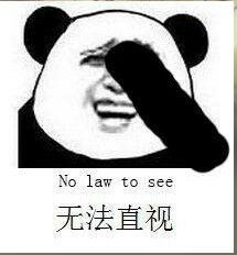 无法直视（no law to see）