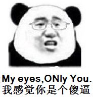 我感觉你是个傻逼（my eyes, only you）