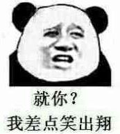 就你？我差点笑出翔