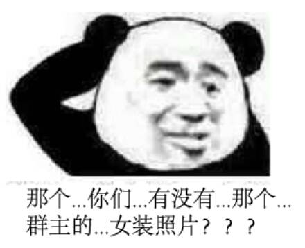 那个wq你们有没有那个群主的女装照片？？？