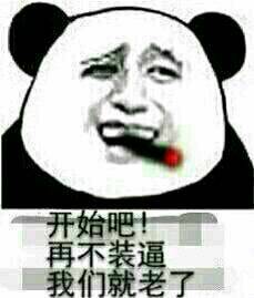 开始吧！再不装逼，我们就老了