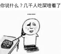 你说什么？几千人吃屎噎着了