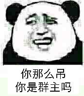 你那么吊，你是群主吗？